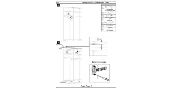 DREHTÜRENSCHRANK  in Taupe, Eichefarben  - Taupe/Eichefarben, KONVENTIONELL, Holz/Holzwerkstoff (250/229/59cm) - Dieter Knoll