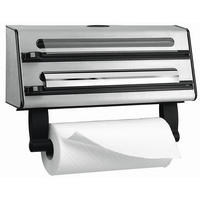 KÜCHENROLLENHALTER - Alufarben, KONVENTIONELL, Kunststoff/Metall (41cm) - Emsa