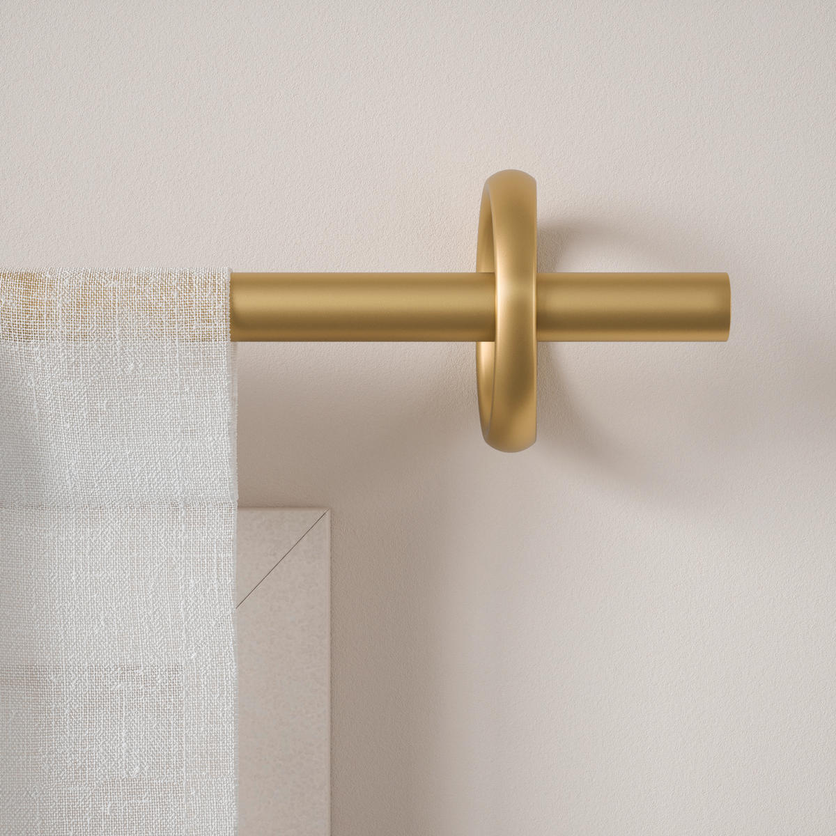 VORHANGSTANGE  320 cm  - Goldfarben, KONVENTIONELL, Kunststoff/Metall (320cm) - Umbra