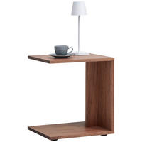 TABLE D'APPOINT in Holz 44/37/50 cm  - Nussbaumfarben/Schwarz, Natur, Holz/Kunststoff (44/37/50cm) - Joka