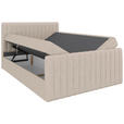 BOXBETT 140/200 cm  in Creme  - Creme/Schwarz, Basics, Kunststoff/Textil (140/200cm) - Carryhome