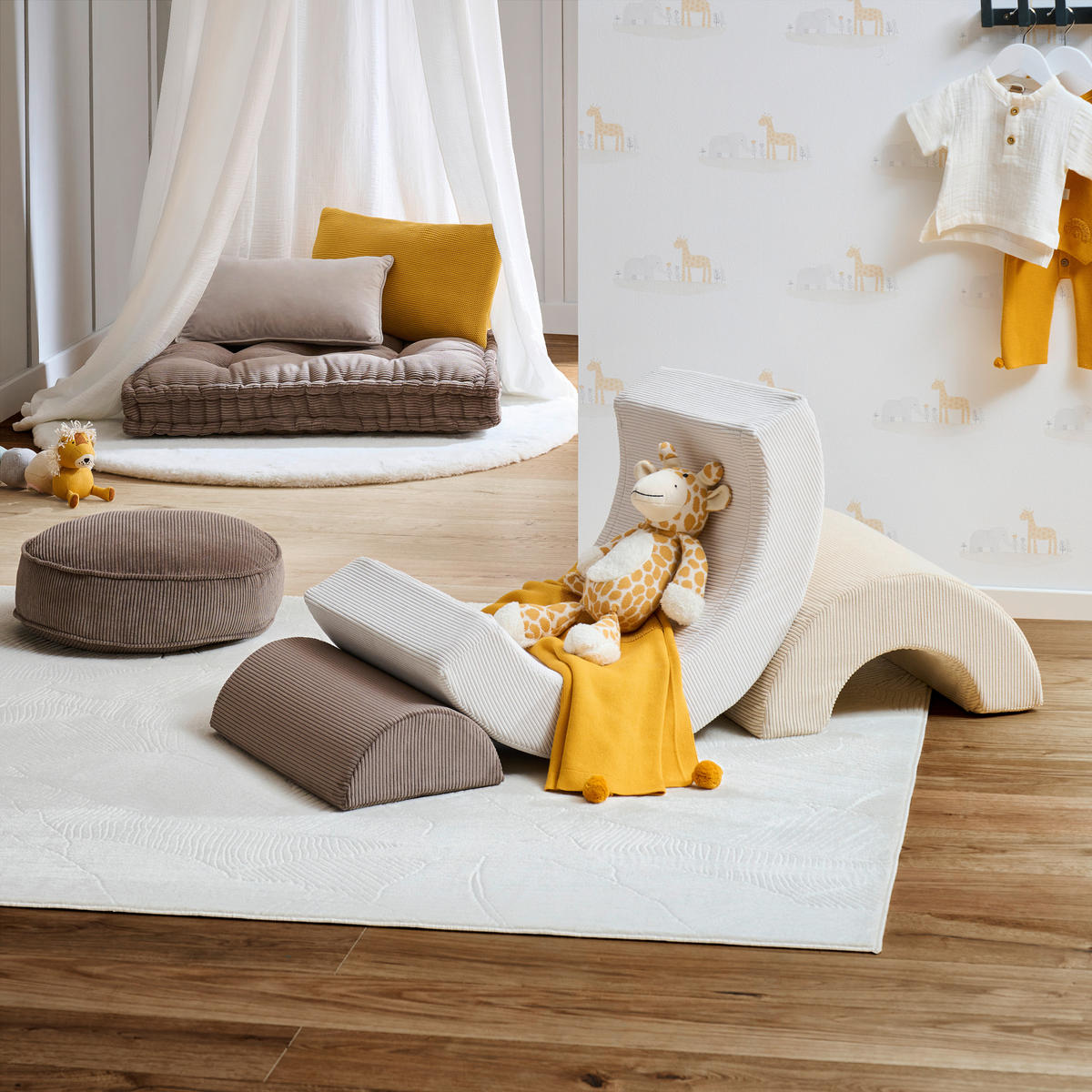 SITZKISSEN 88/70/10 cm    - Braun, Basics, Textil (88/70/10cm) - Jimmylee