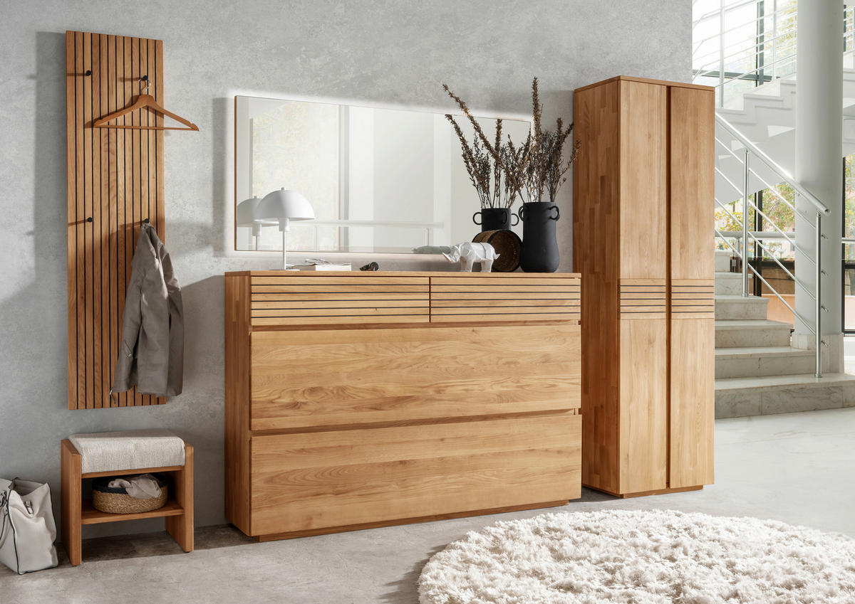 GARDEROBENSCHRANK  in 60/200/35 cm  - Eichefarben, Natur, Holz (60/200/35cm) - Linea Natura