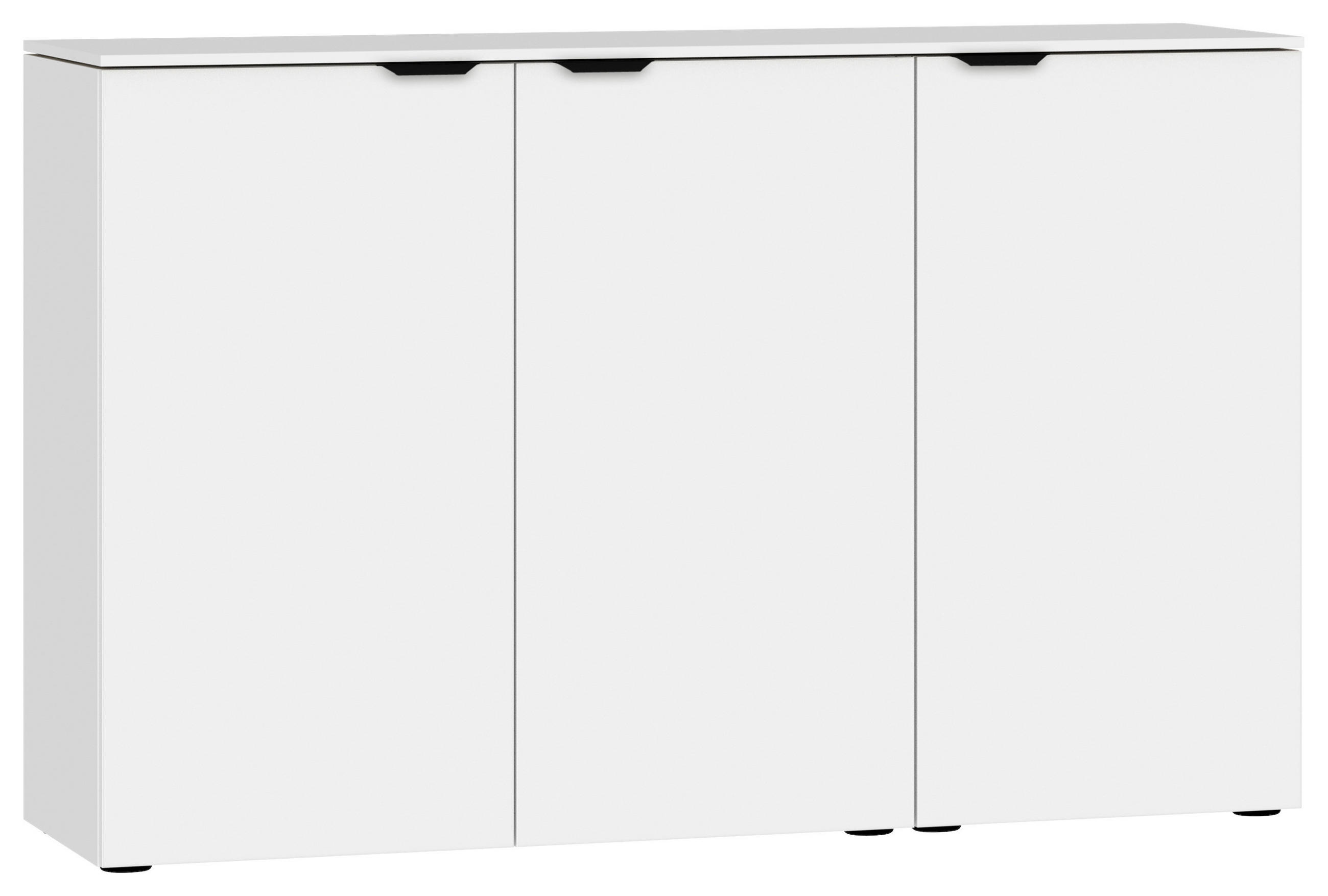 SIDEBOARD  135/87/43 cm  - Schwarz/Weiß, Design, Holzwerkstoff/Kunststoff (135/87/43cm) - Jutzler