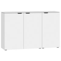 SIDEBOARD  135/87/43 cm  - Schwarz/Weiß, Design, Holzwerkstoff/Kunststoff (135/87/43cm) - Jutzler