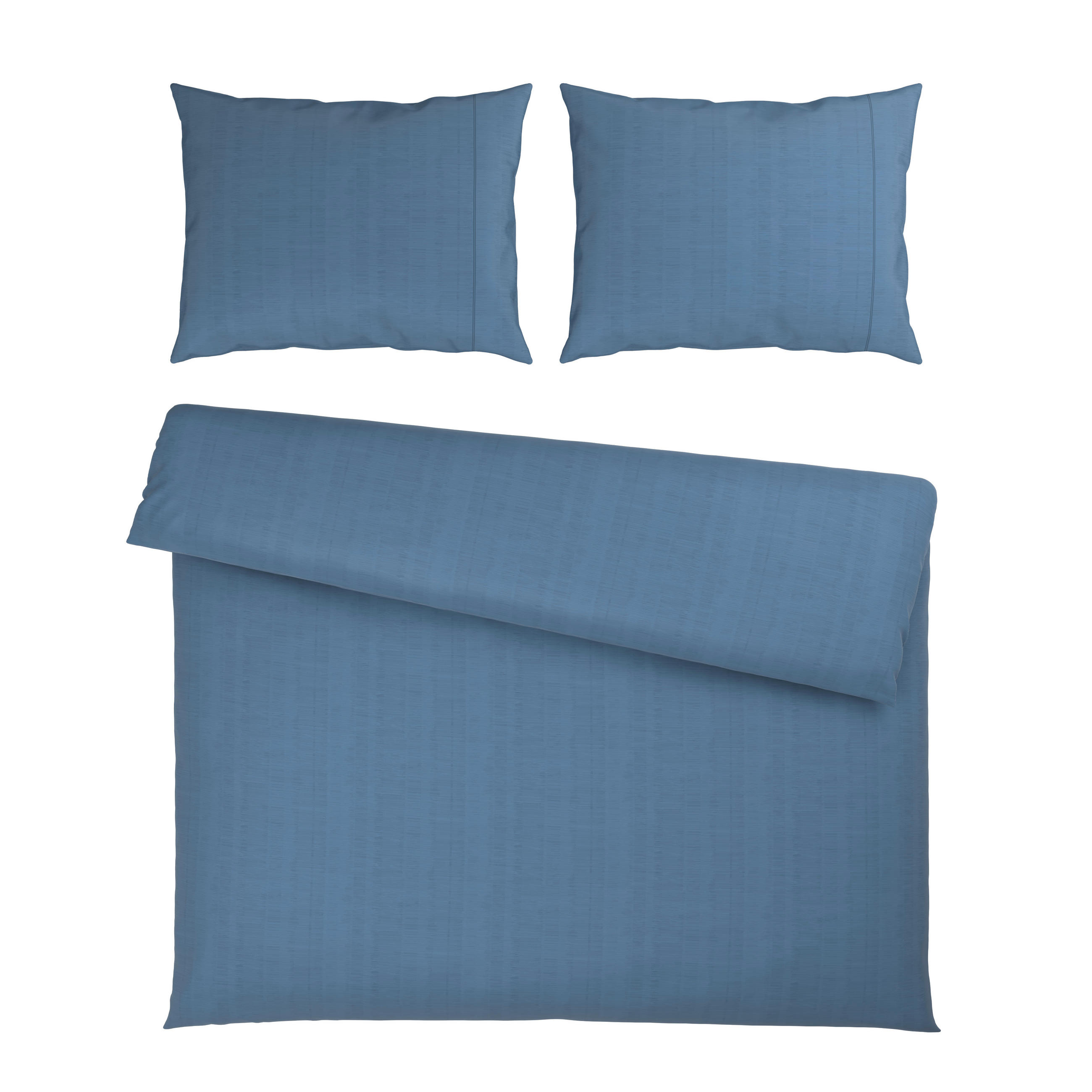 POSTELJNINA Mavie 200/200 cm saten modra  - modra, Konvencionalno, tekstil (200/200cm) - Esposa