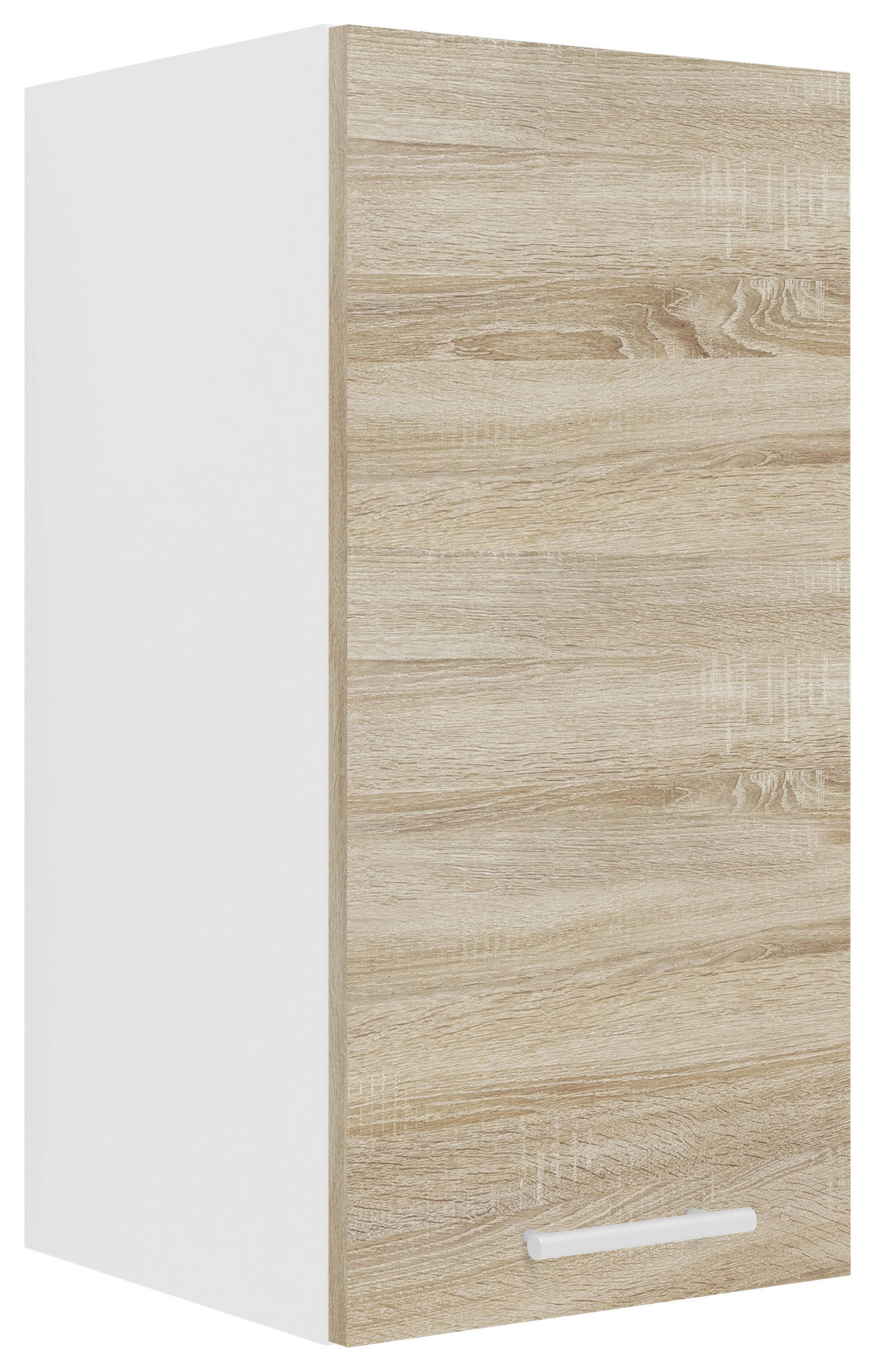 HÄNGESCHRANK Sonoma Eiche - Alufarben/Weiß, KONVENTIONELL, Holzwerkstoff/Metall (30/60/31cm) - MID.YOU