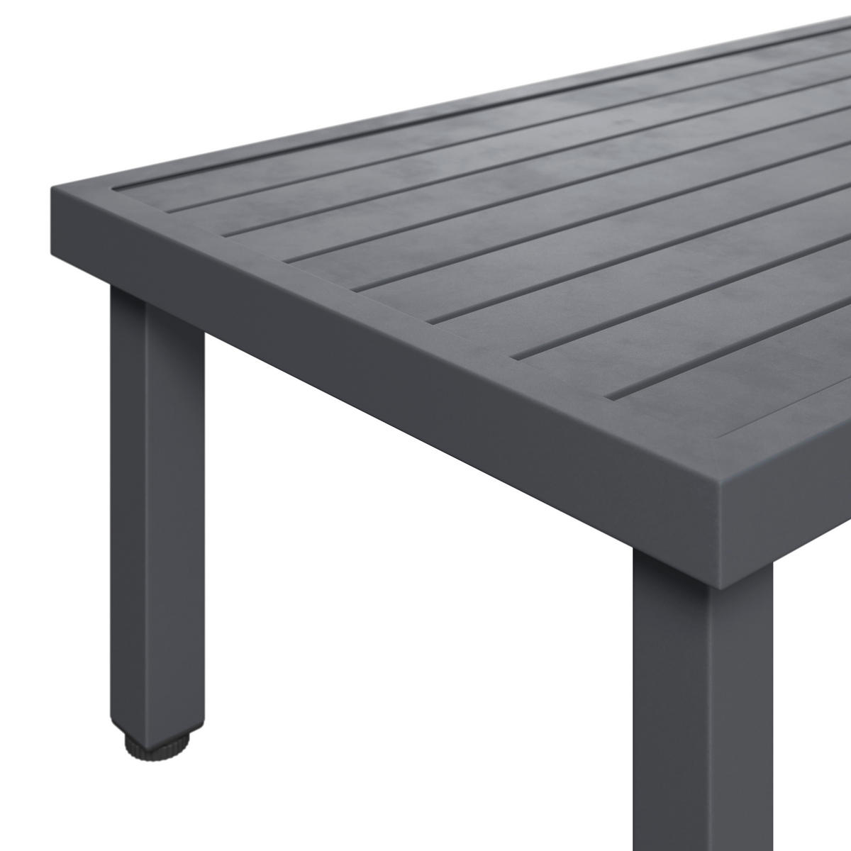 LOUNGEGARNITUR 3-teilig   117/66/62 cm Eisen  - Dunkelgrau, MODERN, Textil/Metall (117/66/62cm) - Ambia Garden