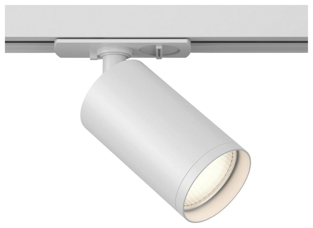 SCHIENENSYSTEM-STRAHLER - Weiss, Basics, Metall (5,2/12,5/9,2cm) - MAYTONI