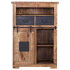 HIGHBOARD  in 90/130/45 cm  - Schwarz/Naturfarben, LIFESTYLE, Holz/Metall (90/130/45cm) - Landscape