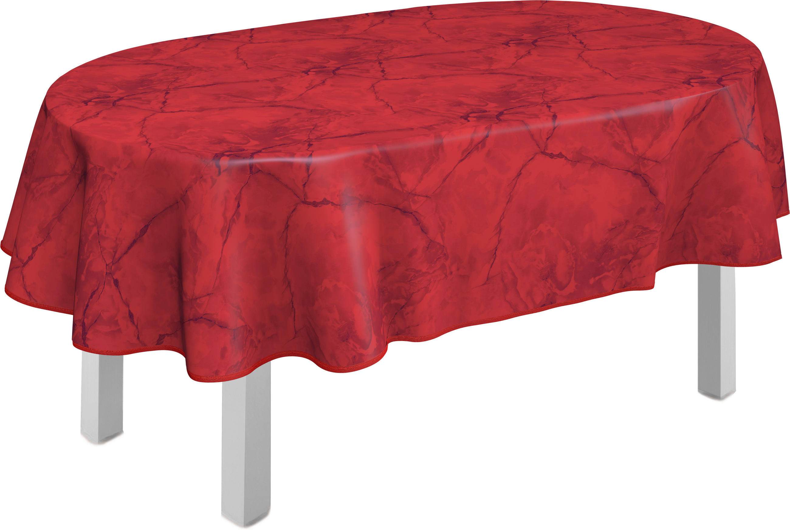 TISCHDECKE MILANO 140/190 cm  - Weinrot, KONVENTIONELL, Textil (140/190cm) - Peyer Syntex