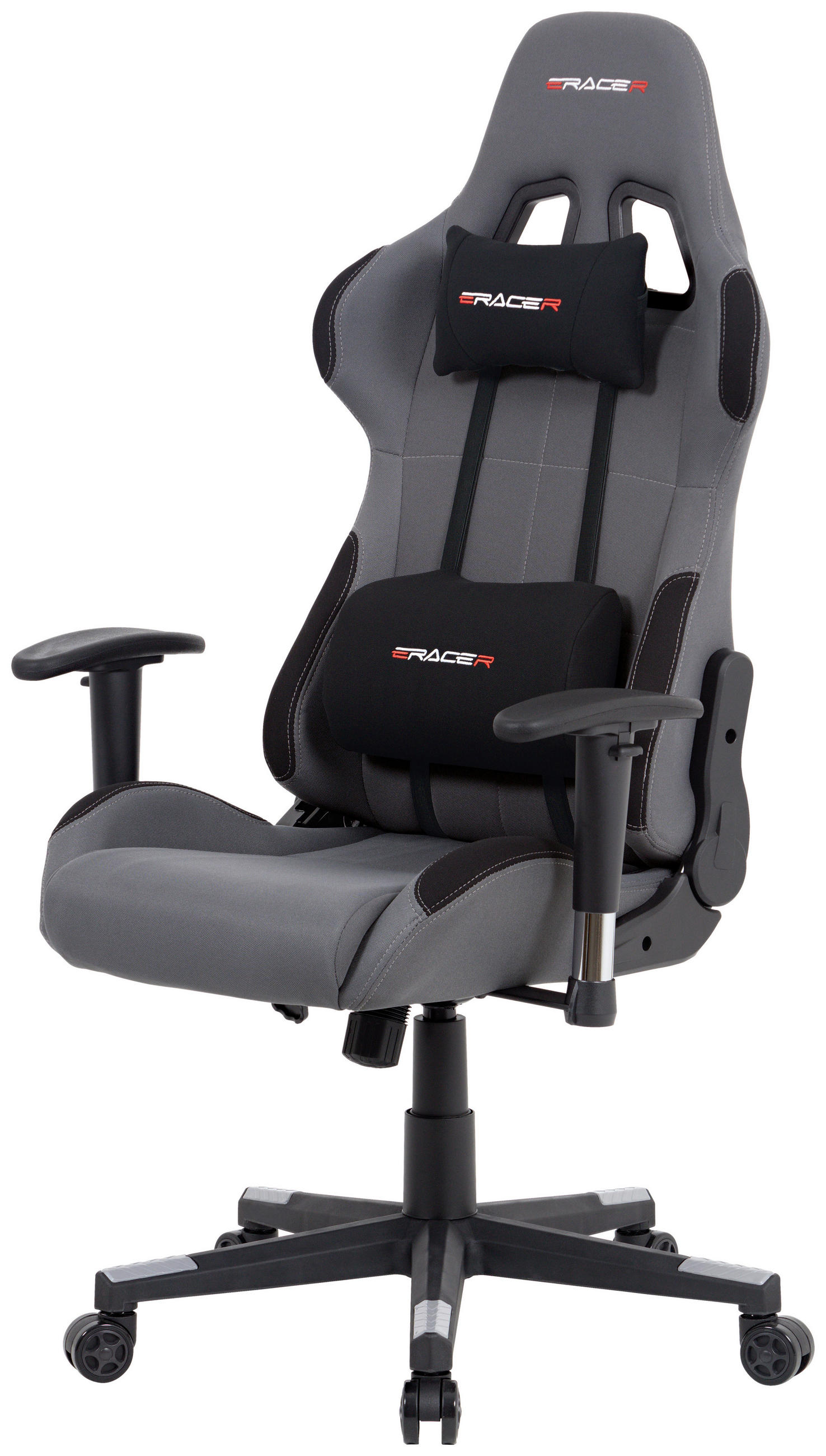 E-shop Xora OTOČNÁ STOLIČKA, mikrovlákno, sivá, čierna