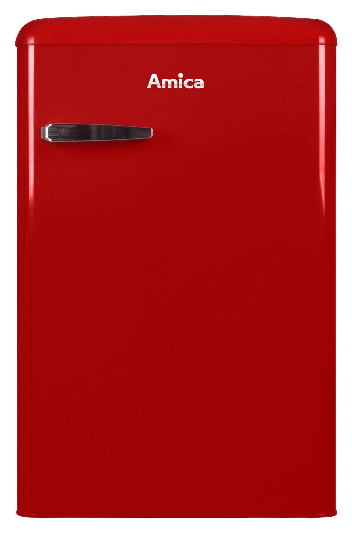 KÜHLSCHRANK 55/86/61,5 cm KS 15610 R  - Rot, Basics, Glas/Metall (55/86/61,5cm) - Amica
