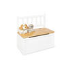 KINDERSITZBANK - Weiß Hochglanz/Naturfarben, Basics, Holz (57/31cm) - Pinolino