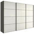 SCHIEBETÜRENSCHRANK in Grau, Weiß - Weiß/Grau, Design, Holzwerkstoff (242/229,6/67,7cm) - Hülsta SCHIEBETÜRENSCHRANK in Grau, Weiß - Weiß/Grau, Design, Holzwerkstoff (242/229,6/67,7cm) - Hülsta