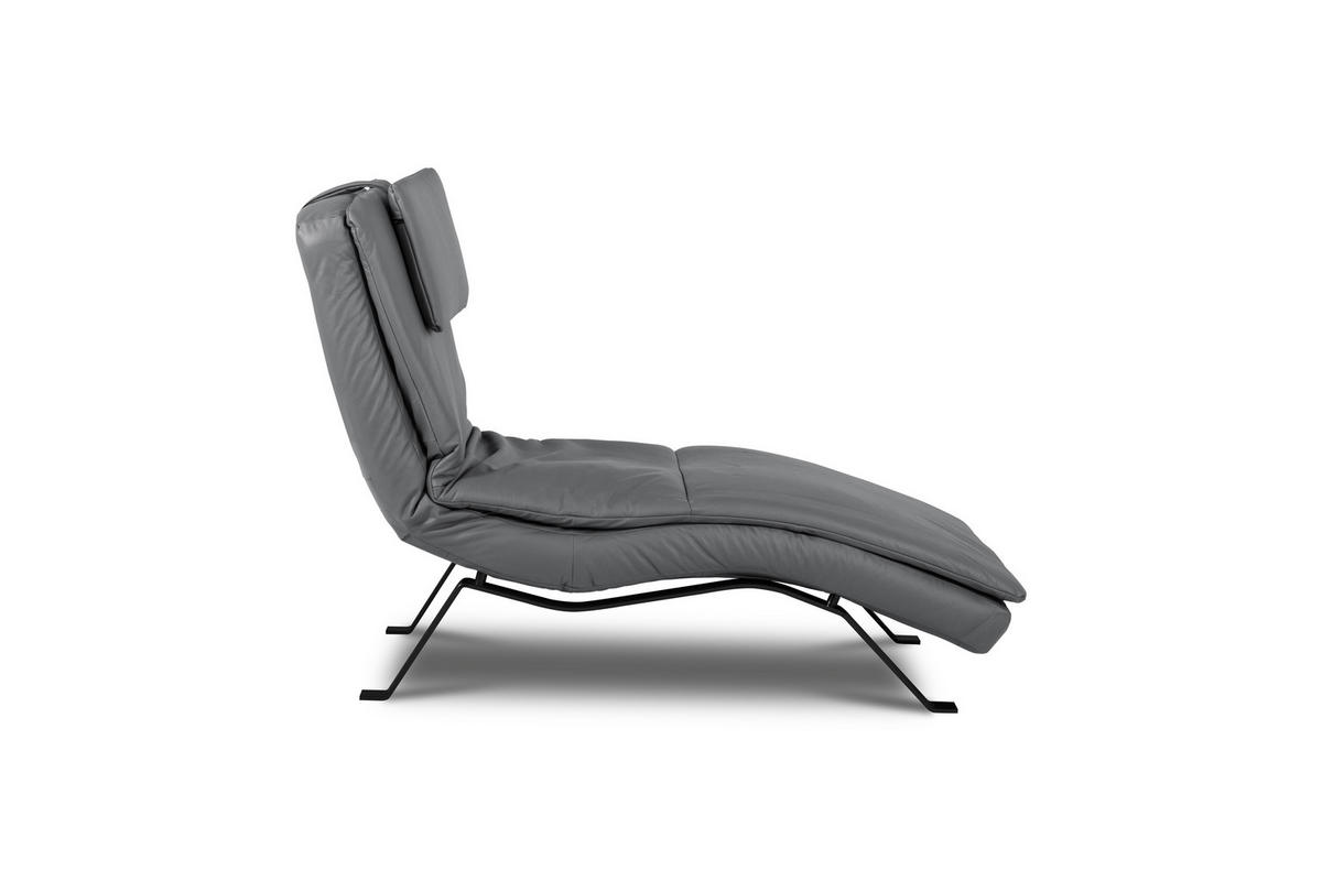 REKAMIÉ bőr iszap  - iszap/fekete, bőr/fém (65/65-95/171cm) - Celina Home