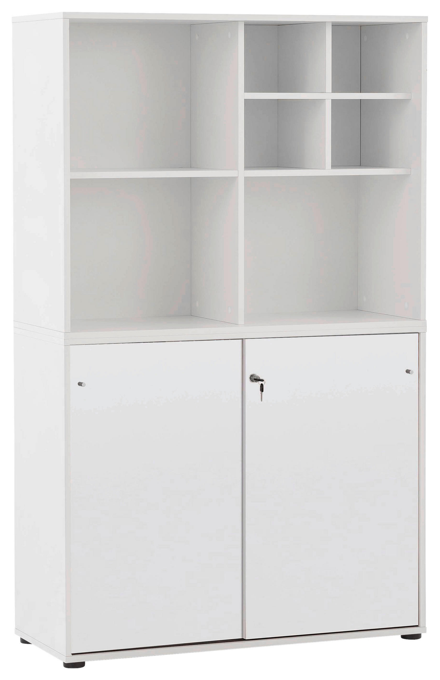 AKTENSCHRANK Weiß  - Weiß, MODERN, Holzwerkstoff (100,1/167,2/41cm) - MID.YOU