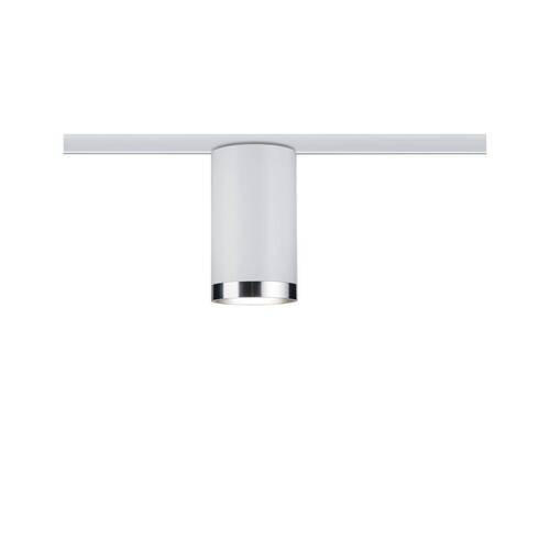 SCHIENENSYSTEM-STRAHLER URail 6,5/12,8 cm   - Chromfarben/Weiß, Basics, Kunststoff/Metall (6,5/12,8cm) - Paulmann