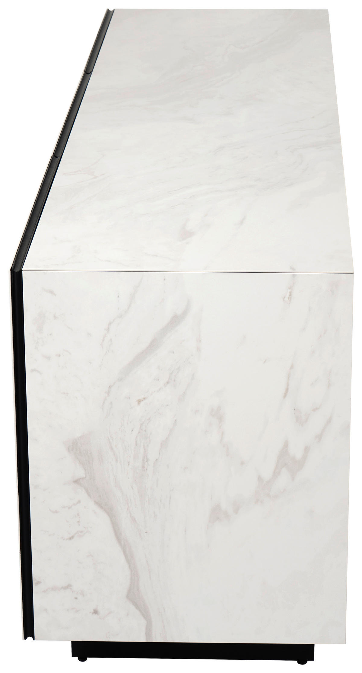 SIDEBOARD  180/75/50 cm 1 Schublade(n)  - Schwarz/Weiß, Design, Keramik/Holzwerkstoff (180/75/50cm) - Belluti