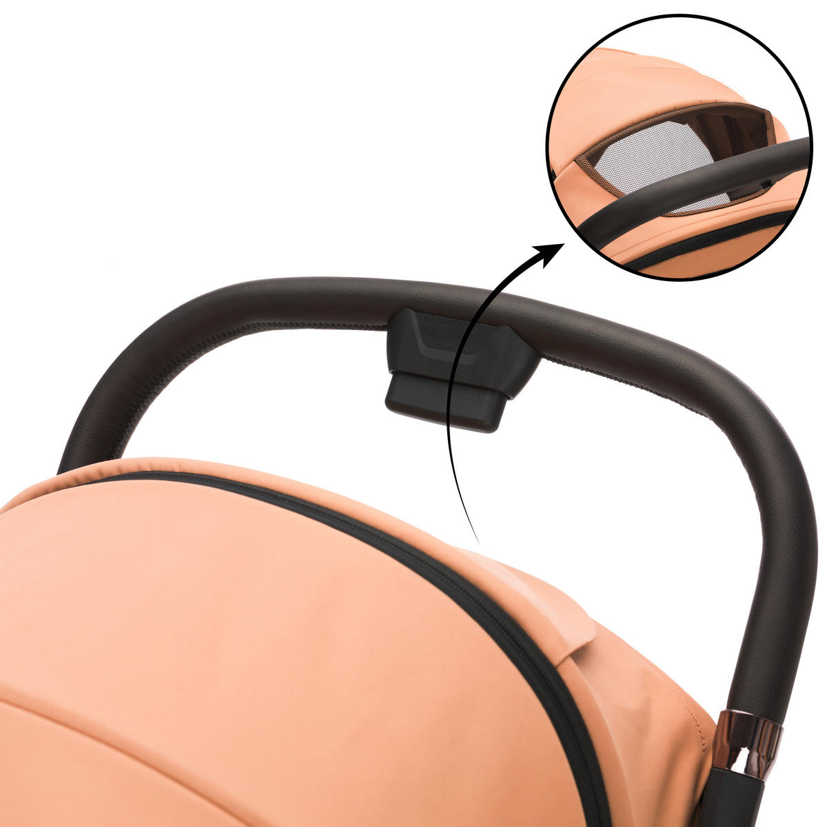 BUGGY Cooper  - Sandfarben/Schwarz, Basics (50/107/69cm) - Fillikid