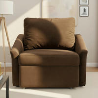 SCHLAFSESSEL RELAX BOX Mikrofaser Braun    - Beige/Schwarz, Basics, Kunststoff/Textil (108/86/96cm) - MID.YOU