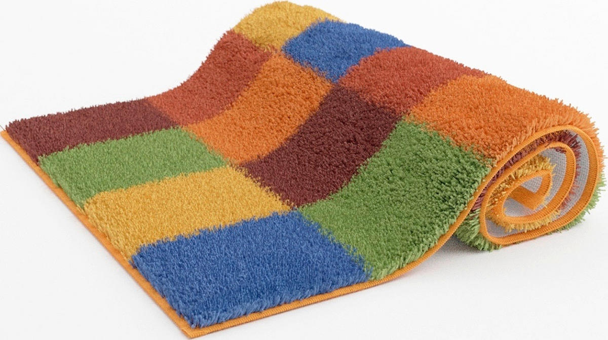 BADEMATTE GRUND Multicolor 60/100 cm  - Multicolor, Basics, Kunststoff/Textil (60/100cm) - Grund