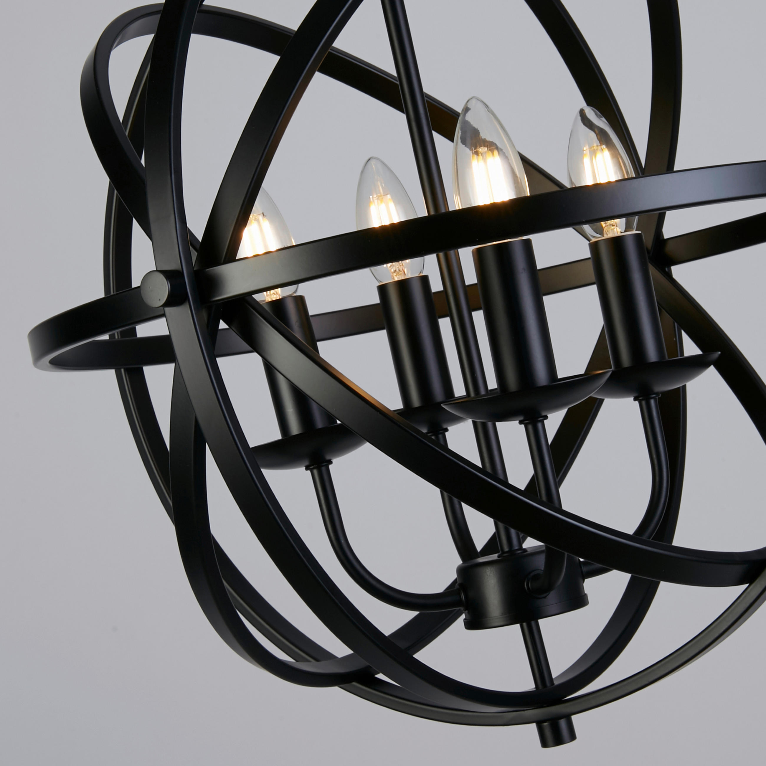 HÄNGELEUCHTE Orbit 46/116 cm   - Schwarz, KONVENTIONELL, Metall (46/116cm) - Searchlight