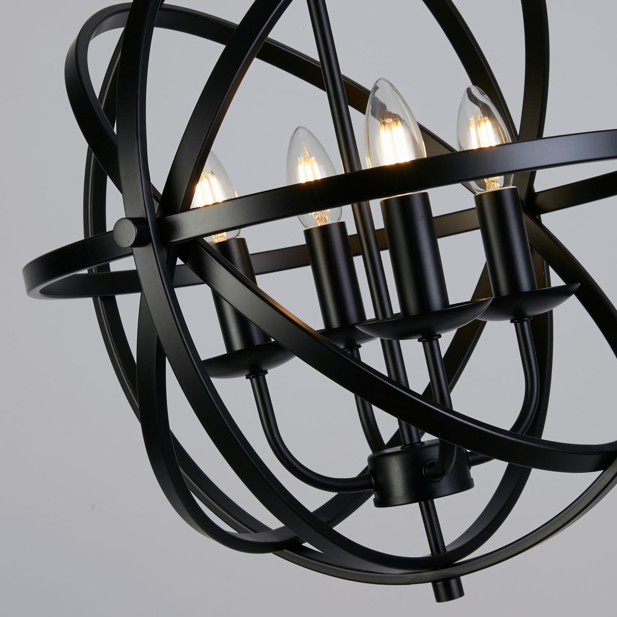 HÄNGELEUCHTE Orbit 46/116 cm   - Schwarz, KONVENTIONELL, Metall (46/116cm) - Searchlight