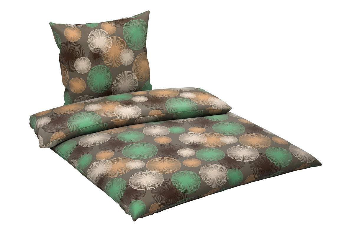 BETTWÄSCHE Satin 135/200 cm  - Grün, Textil (135/200cm) - Esposa