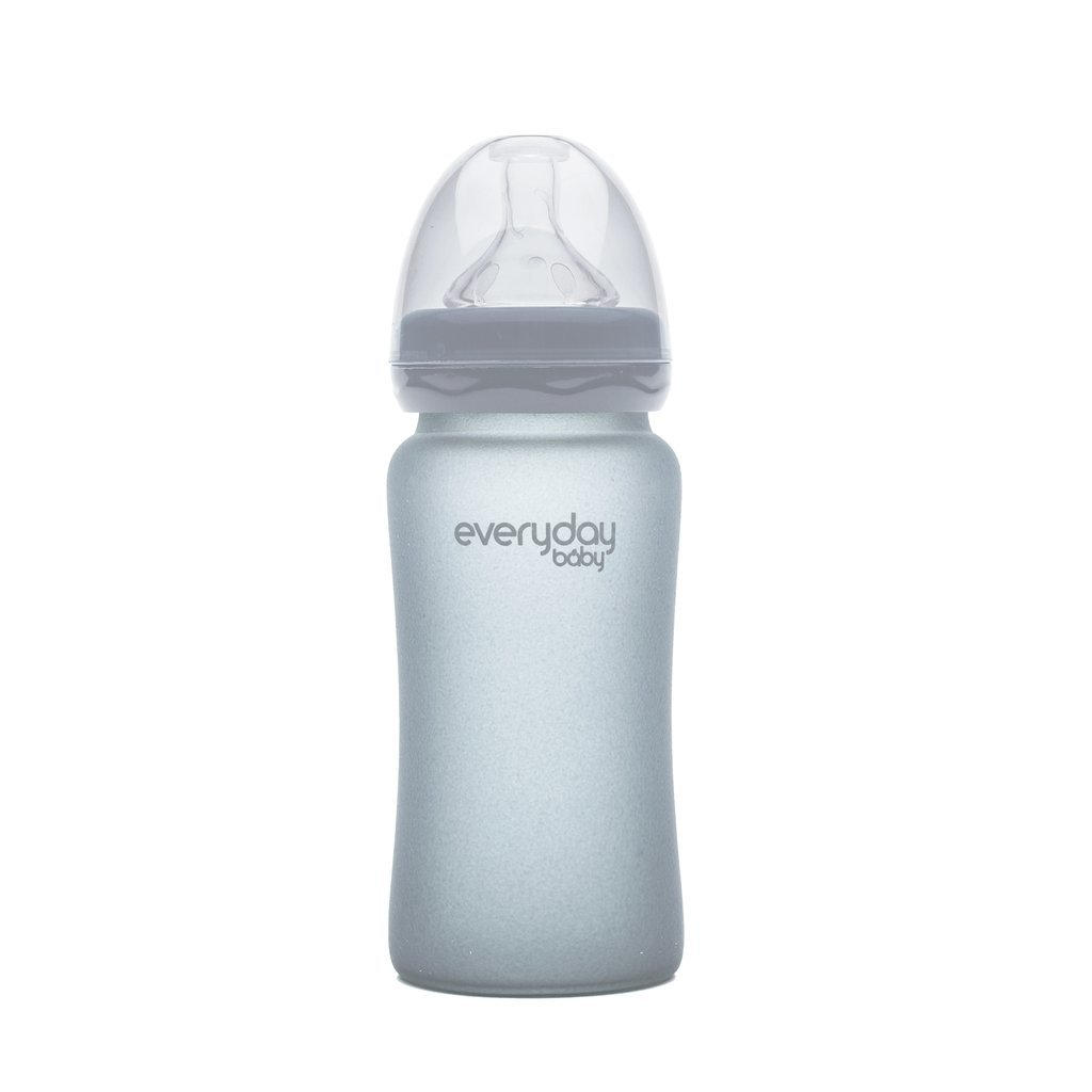 DJEČJA BOCA  240 ml     - tamno siva, Basics, staklo (6,5/21,8/6,7cm) - Everyday Baby