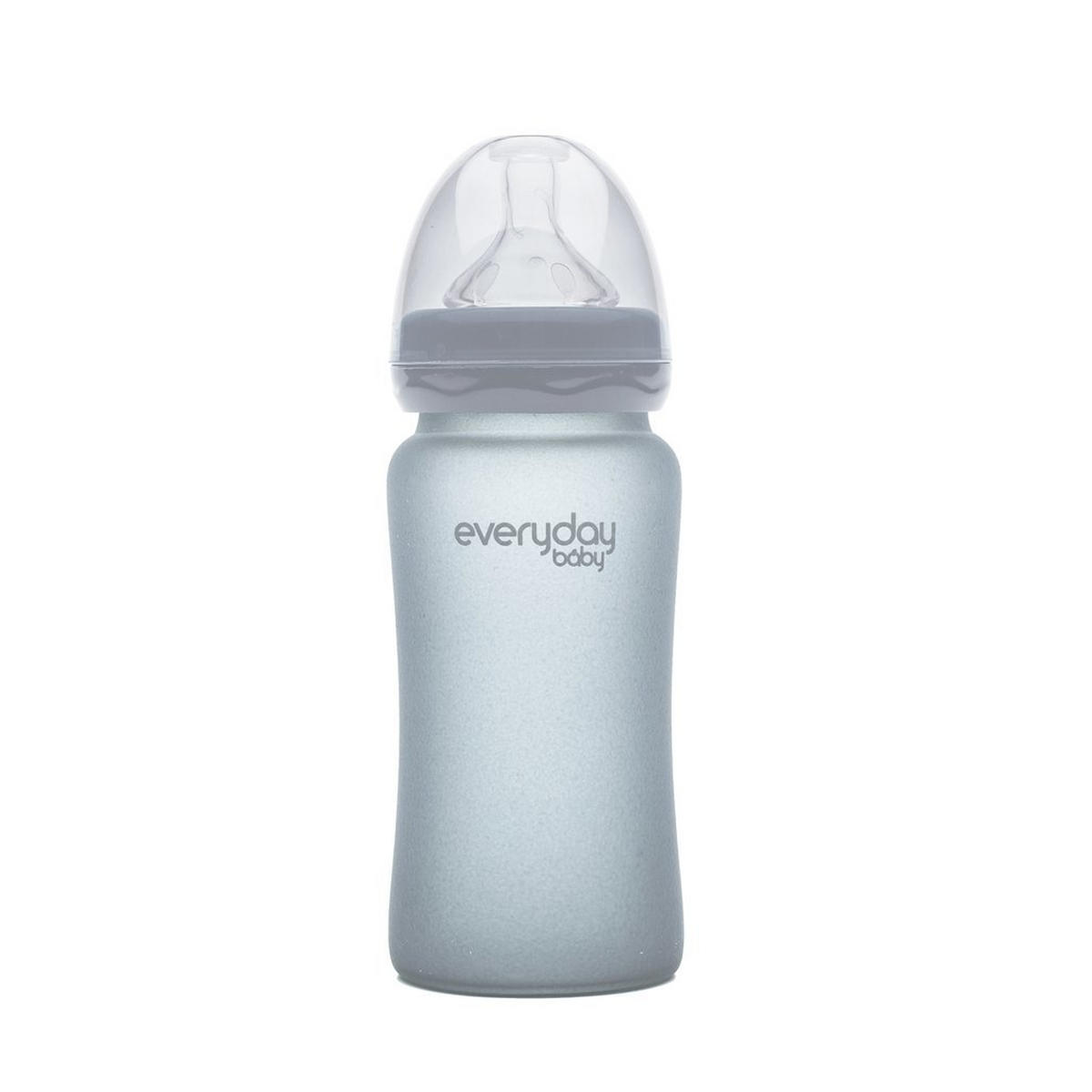 DJEČJA BOCA  240 ml     - tamno siva, Basics, staklo (6,5/21,8/6,7cm) - Everyday Baby