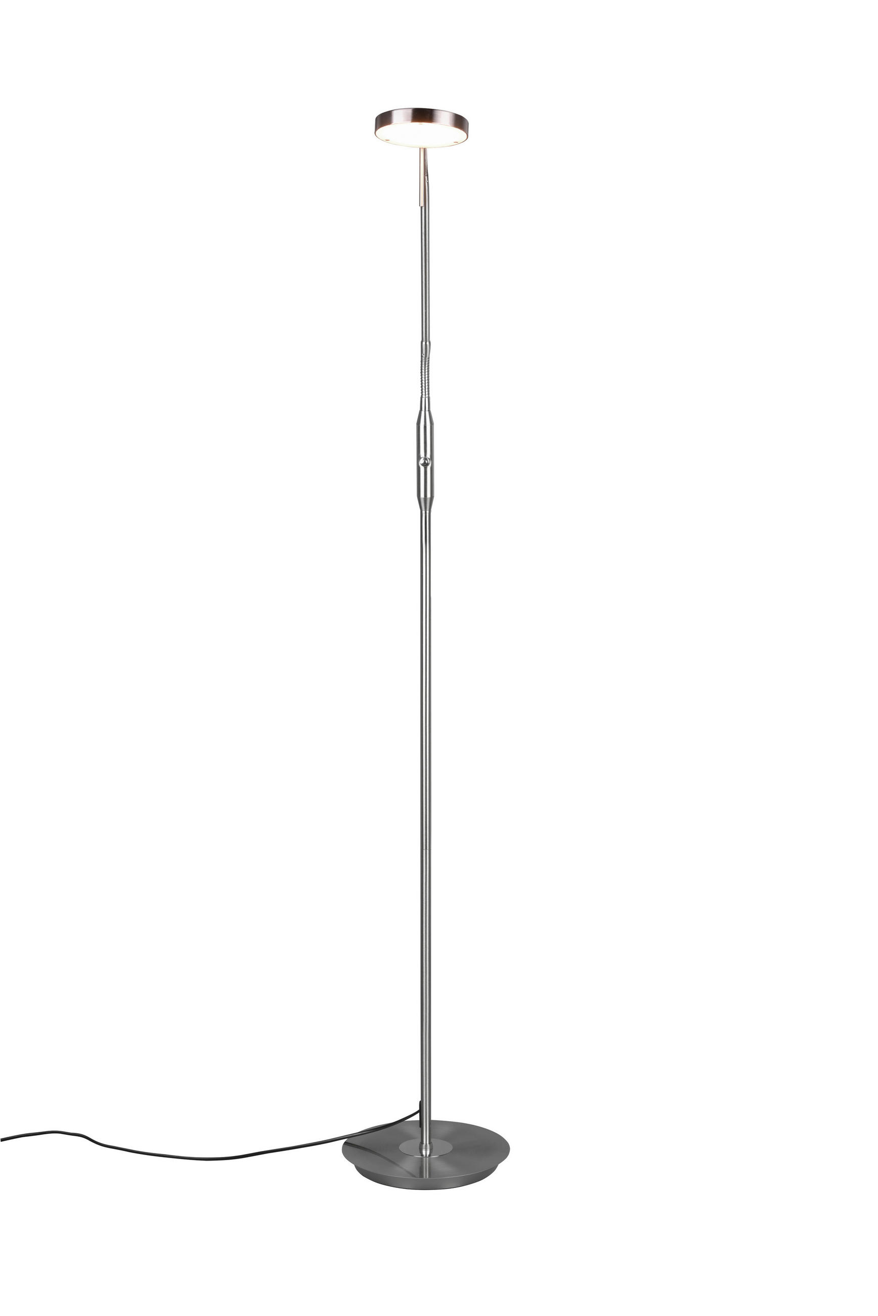 LED-STEHLEUCHTE    - Nickelfarben, Basics, Metall (145/25/50cm) - Trio Leuchten