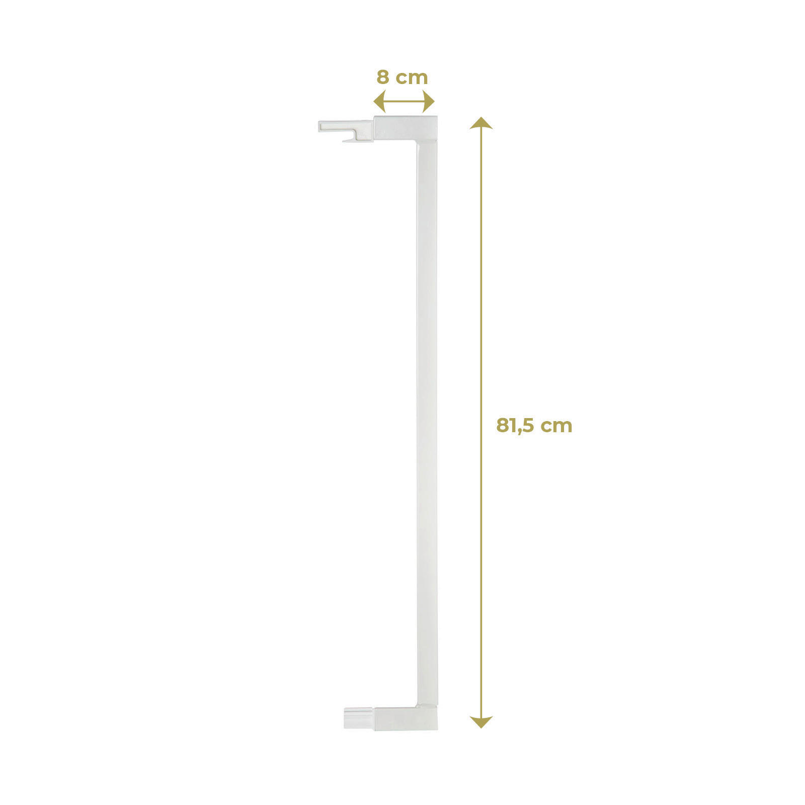 SCHUTZGITTERVERLÄNGERUNG 8/81,5 cm  - Weiß, Basics, Metall (8/81,5cm) - Geuther