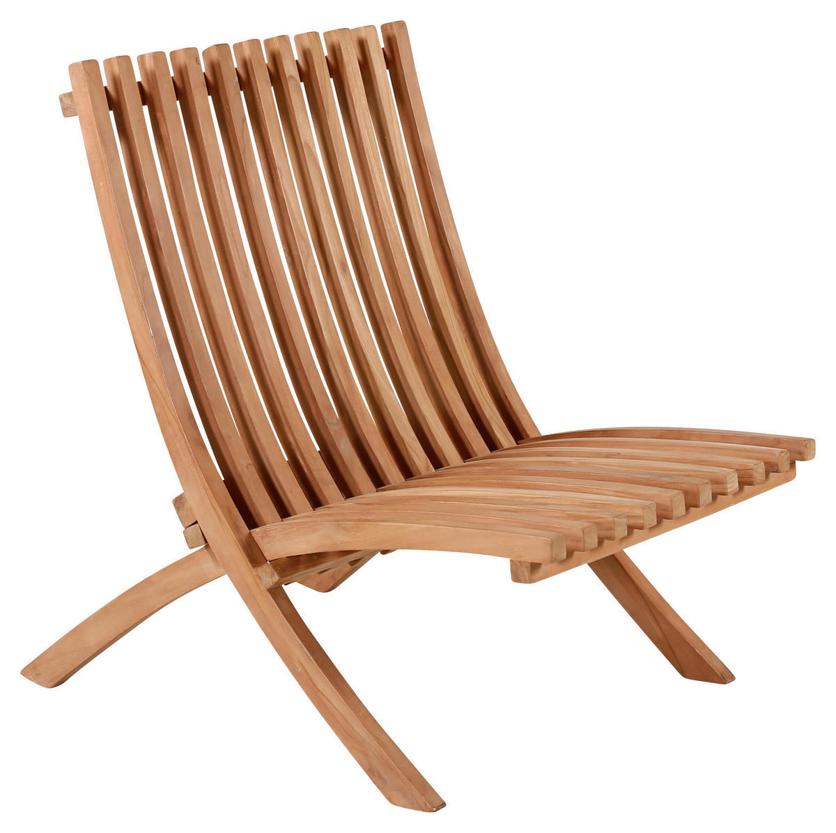 Loungesessel 2er-Set Teakfarben Teakholz  - Teakfarben, KONVENTIONELL, Holz (73/85/63cm) - Gardenson
