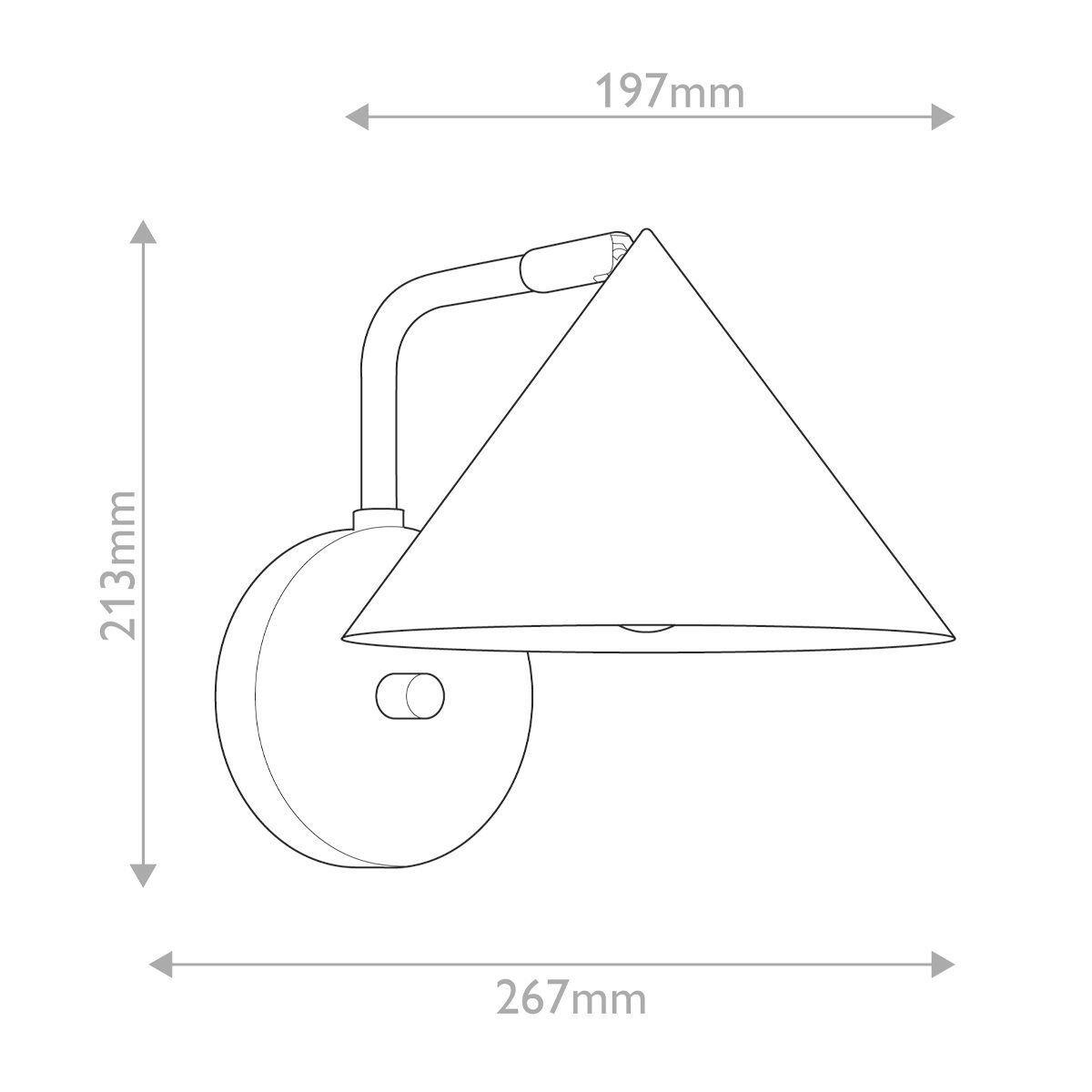 WANDLEUCHTE   - Goldfarben, KONVENTIONELL, Metall (21,3/19,7/26,7cm) - Elstead Lighting