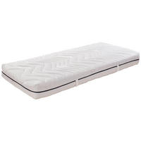 KOMFORTSCHAUMMATRATZE 90/200 cm H2 = mittel  - Weiss, Basics, Textil (90/200cm) - Livetastic
