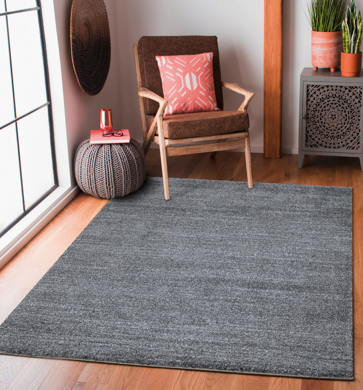 WEBTEPPICH 120/170 cm Gabeh Grau  - Grau, KONVENTIONELL, Textil (120/170cm) - Novel