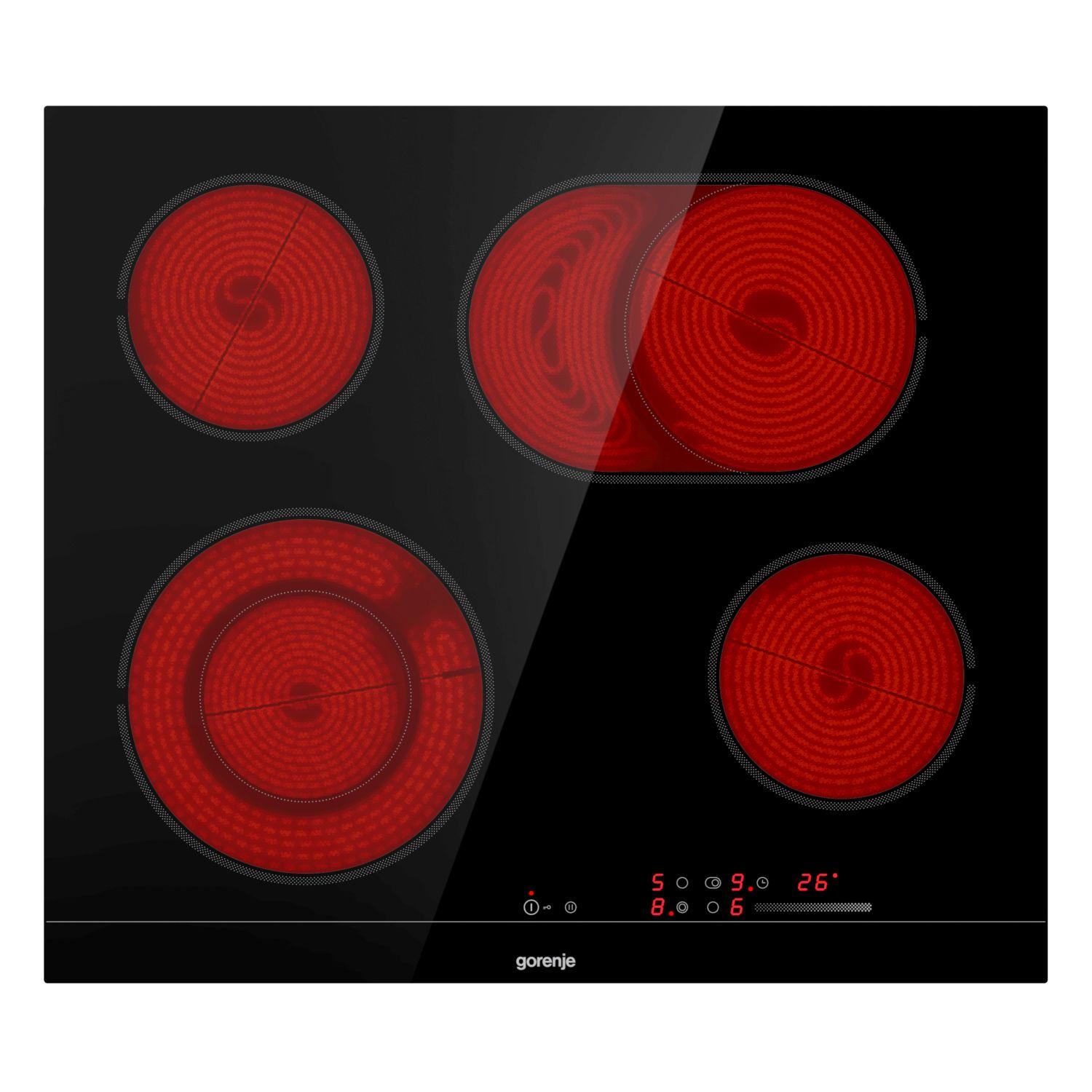ÜVEGKERÁMIA FŐZŐLAP - kerámia (59,5/5,15,4/52cm) - Gorenje