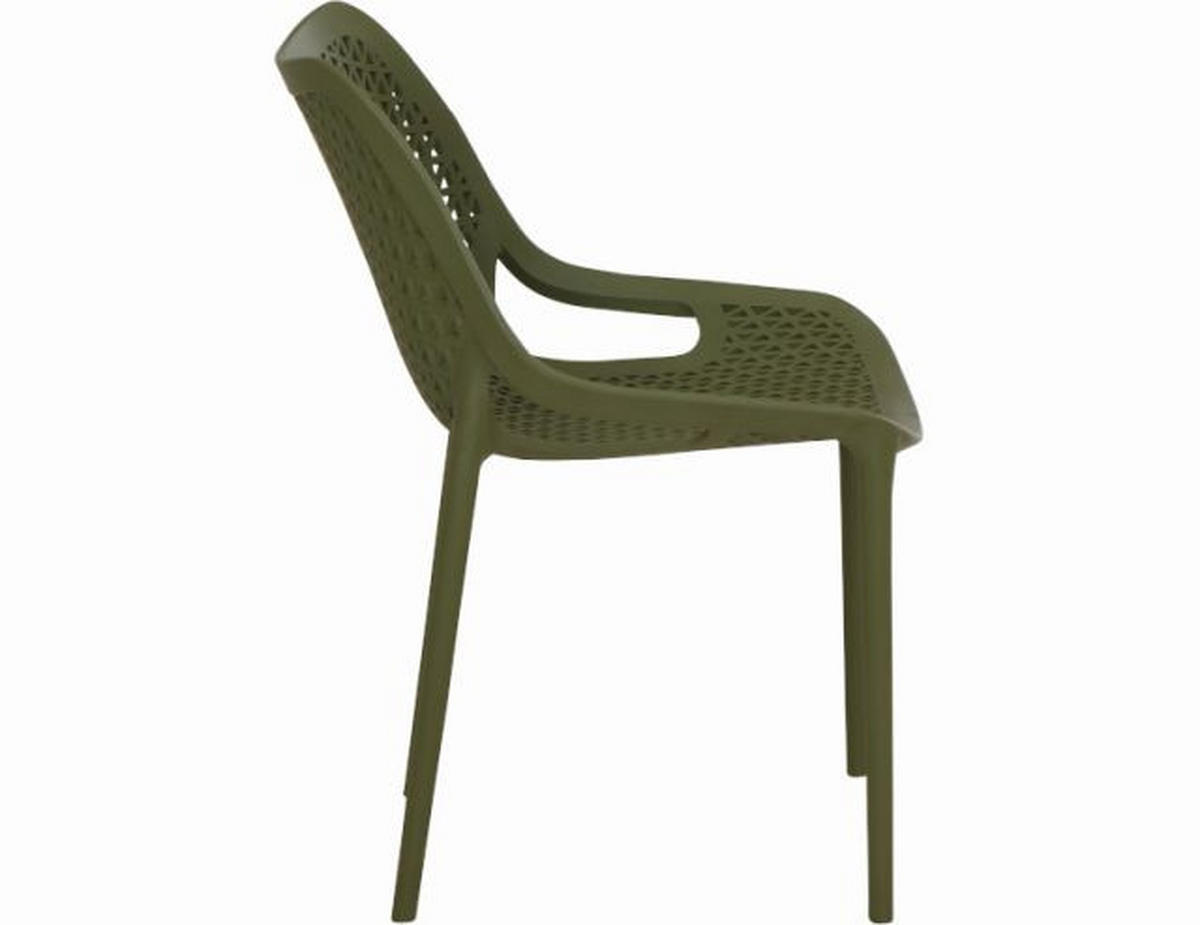 GARTENSTUHL-SET Olivgrün  - Olivgrün, Basics, Kunststoff (60/81/50cm) - Siena Garden