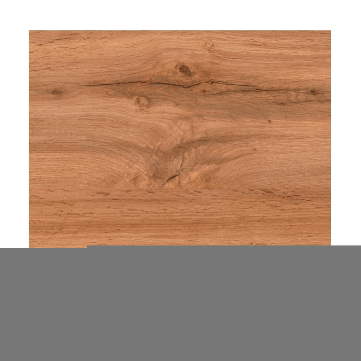 HOCHSCHRANK 40/180/35 cm  - Eiche Wotan/Silberfarben, Natur, Holzwerkstoff/Kunststoff (40/180/35cm) - Xora