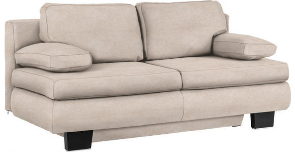 SCHLAFSOFA Macy Flachgewebe Champagner Rückenkissen, Armlehnenkissen  - Wengefarben/Champagner, KONVENTIONELL, Holz/Textil (203/94/100cm) - Novel