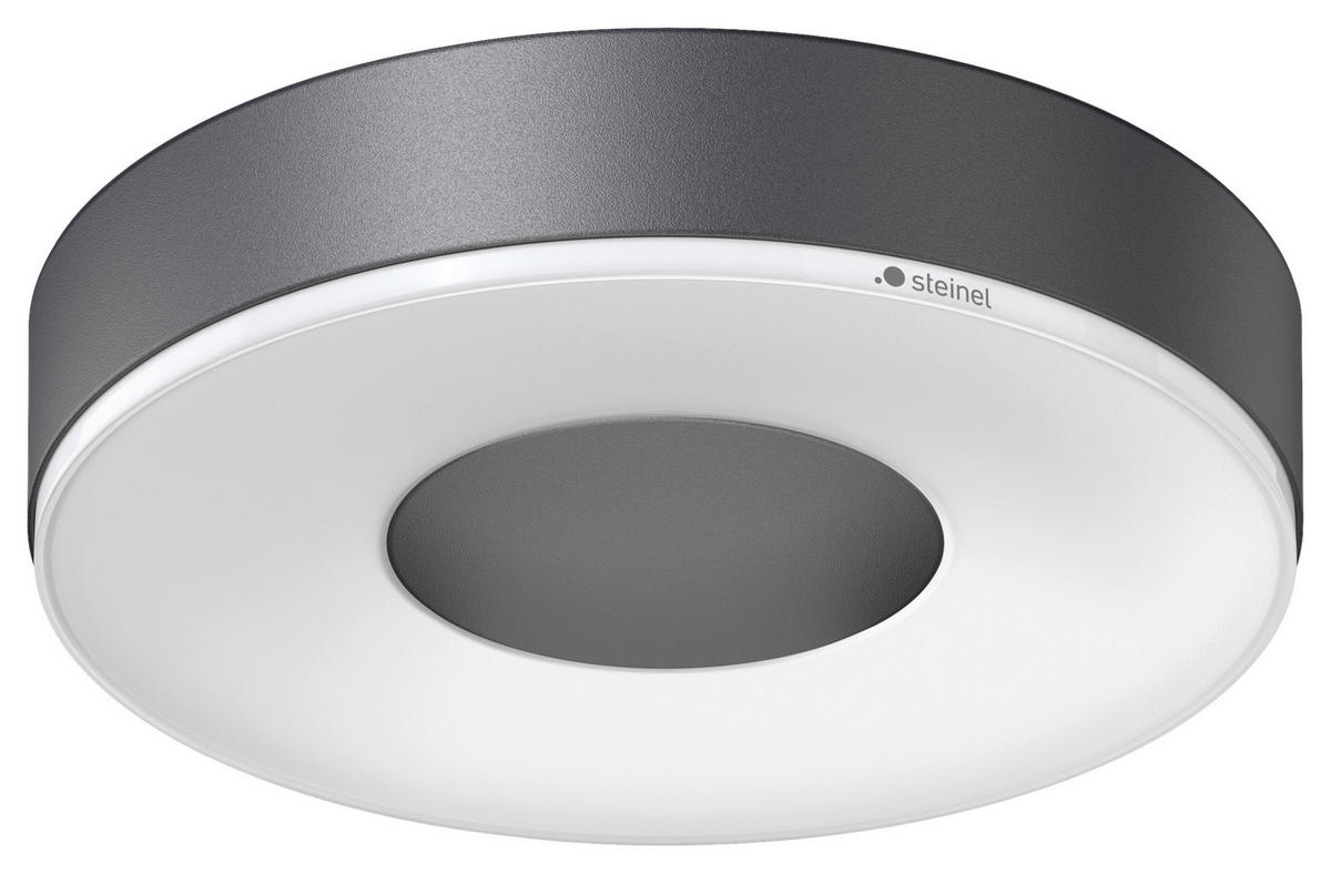 LED-DECKENLEUCHTE 26,3/26,3/5,3 cm   - Anthrazit, Basics, Kunststoff (26,3/26,3/5,3cm) - Steinel