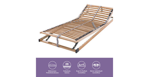 MATRATZENSET 120/200 cm  - Birkefarben, Basics, Holz (120/200cm) - Sleeptex