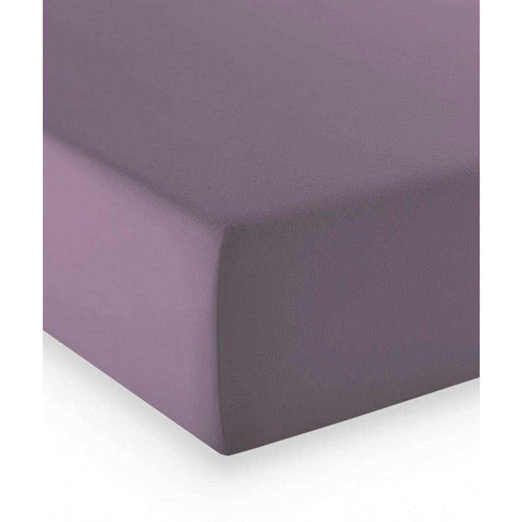 Fleuresse ELASTICKÉ PROSTĚRADLO, žerzej, purpurová, 180/200 cm - purpurová