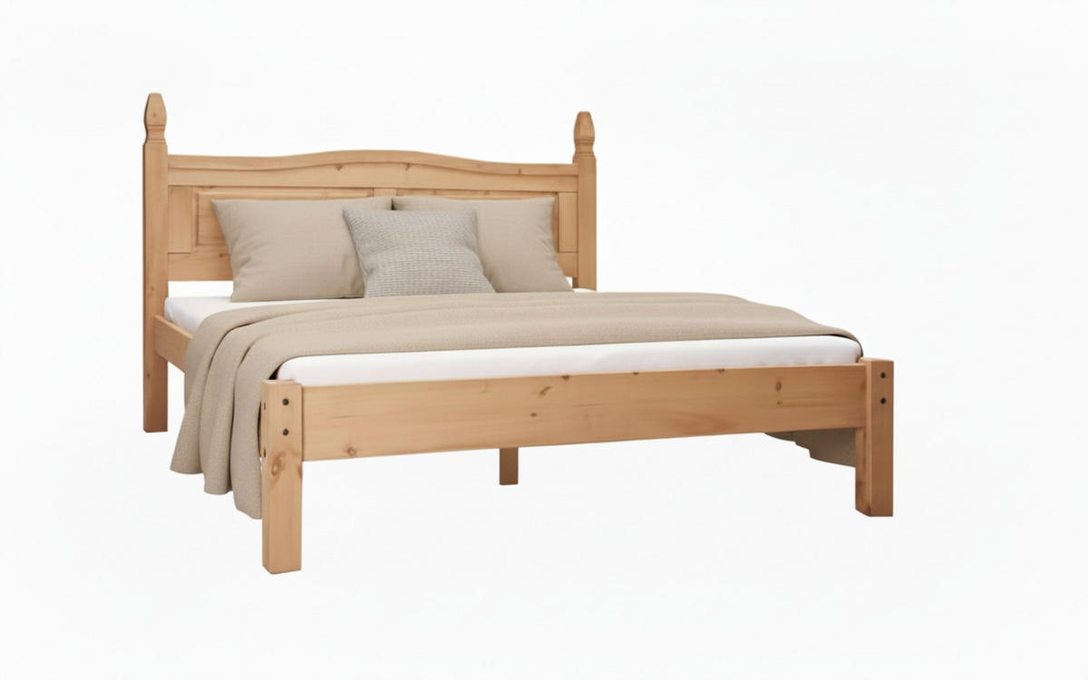 SÄNG 180/200 cm  i naturfärgad, honung   - honung/naturfärgad, Natur, trä (180/200cm) - Livetastic