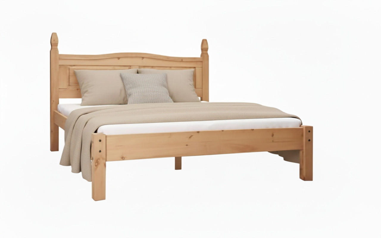 Livetastic Bett Natur, Honig 180x200 cm