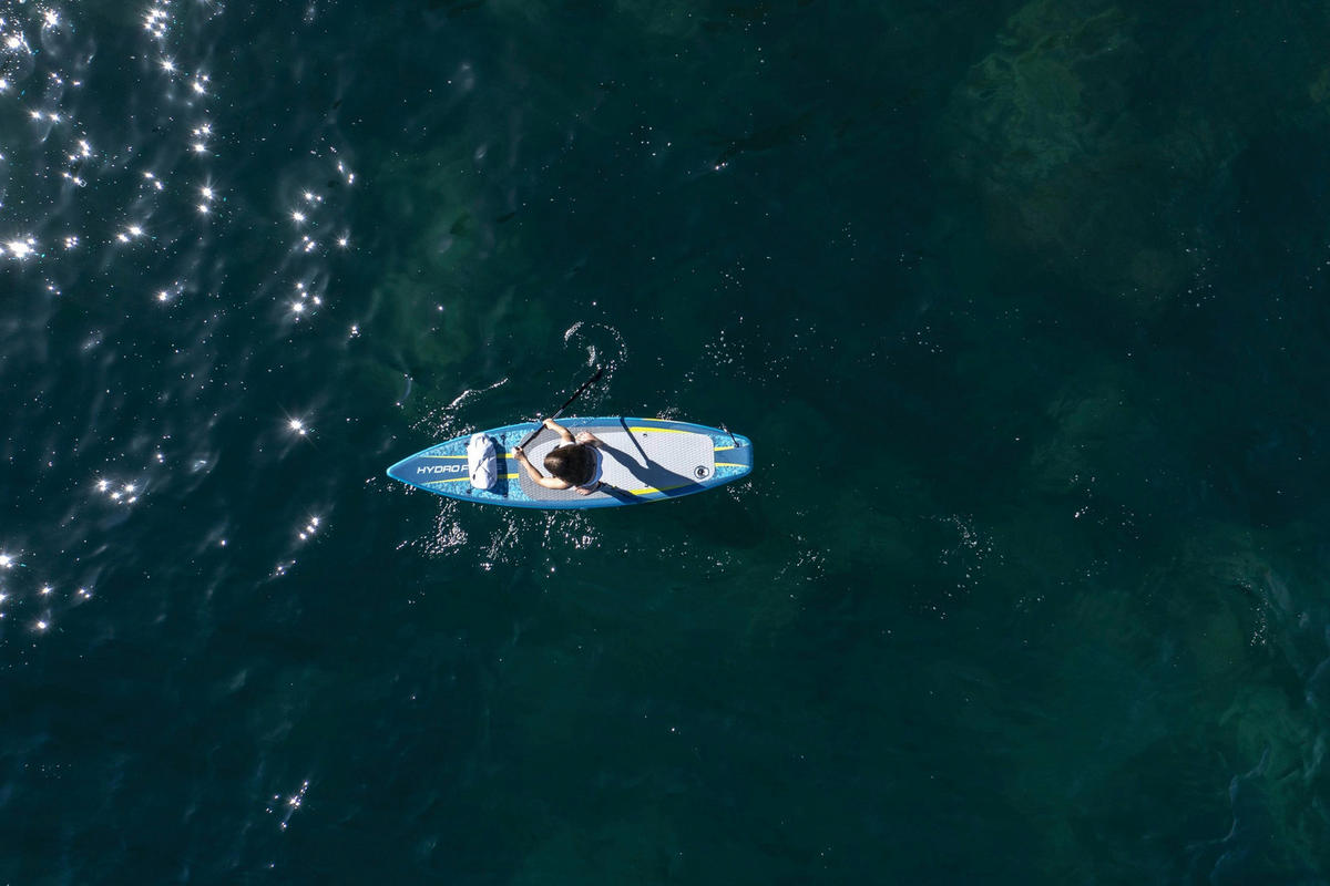 STAND-UP PADDLE BOARD 6532F AQUA GLIDER  - Hellblau, KONVENTIONELL, Kunststoff/Metall (320/79/12cm) - Bestway