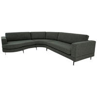 SOFFA i jacquard khaki  - khaki/svart, Klassisk, metall/trä (297/266cm) - Welnova