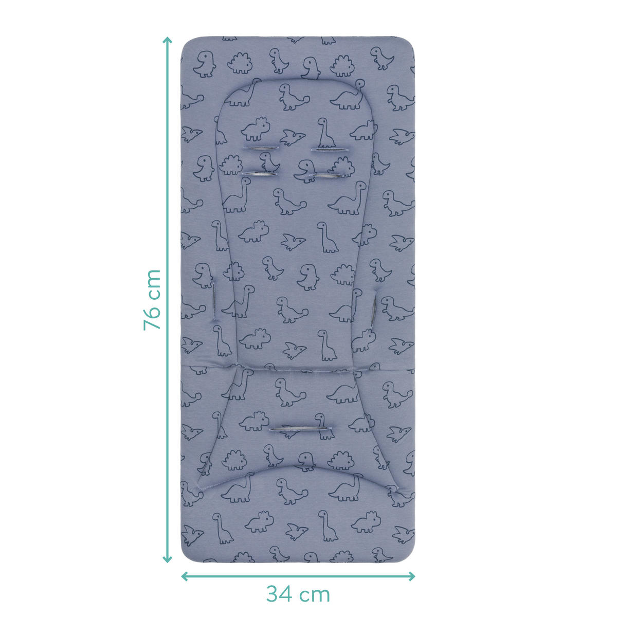 KINDERWAGENEINLAGE - Hellblau, Basics, Kunststoff/Textil (30/73cm) - Jimmylee