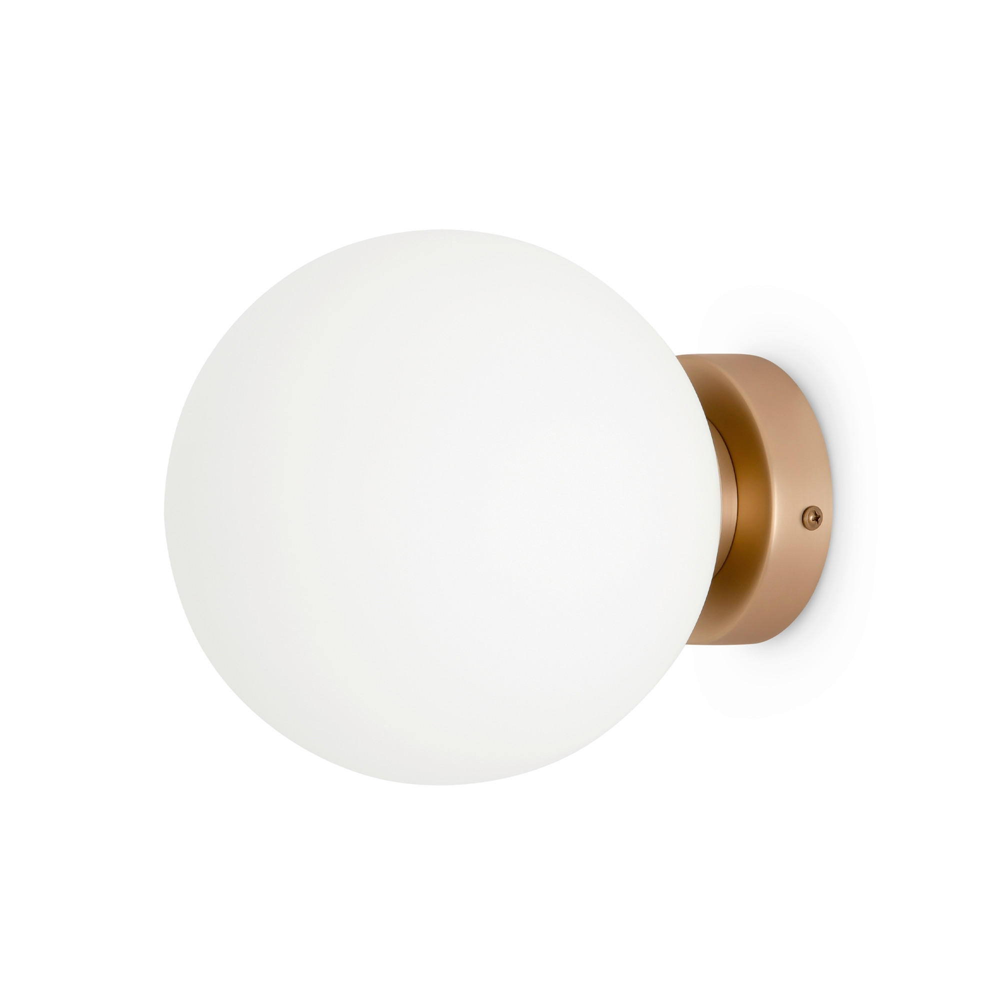 WANDLEUCHTE Modern 18/18/21 cm  - Goldfarben/Weiß, Trend, Glas/Metall (18/18/21cm) - MAYTONI